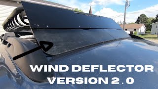 DIY Roof Rack Wind Deflector 20 [upl. by Aillimat]