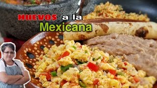 HUEVOS A LA MEXICANA  Mexican Scrambled Egg Breakfast ❤ [upl. by Barthelemy]