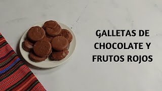 Cómo Hacer Galletas de Chocolate y Frutos Rojos [upl. by Joseito]