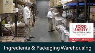 Ingredients amp Packaging Warehousing Food Safety [upl. by Saiff]