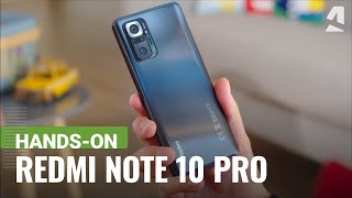 Xiaomi Redmi Note 10 Pro Max handson and key features [upl. by Eornom]