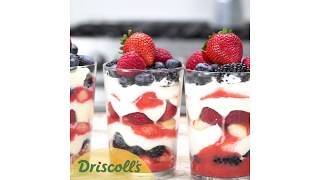 Mixed Berry Tiramisu Trifle Recipe  Driscoll’s [upl. by Metah]