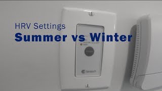 HRV Settings Summer vs Winter [upl. by Limhaj639]