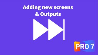 Adding a new screen amp Output in Propresenter 7 in less then 2 minutes [upl. by Eicarg722]