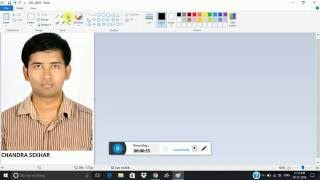 How to add name and date of birth to a passport size photo using paint for APPSC KPSC etc [upl. by Kellina]