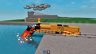 THOMAS THE TANK Crashes Surprises COMPILATION Thomas the Train 76 Accidents Will Happen [upl. by Onileba]