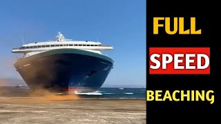 Full Speed Beaching Ship 2021 Alang Ship Breaking YardAlang Bharat Dihora [upl. by Anama517]