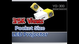 Portable AV Projector  Best Mini Projector  How to setup LEDProjector  Unboxing YG300 [upl. by Emersen651]