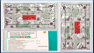 amoxicillin and potassium clavulanate tablets  Augmentin 625 duo by vikasmedicallecture [upl. by Neelasor133]