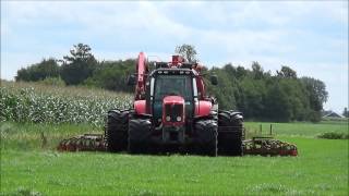 Loonbedrijf Hoekstra aan het zodebemesten met de MF 7497 en Schuitemaker Robusta 18 kuub HD1080 [upl. by Georges]