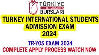 How to Apply for Turkey International Students Admission Exam TRYÖS 2024  Turkey Test 2024 [upl. by Sillig]