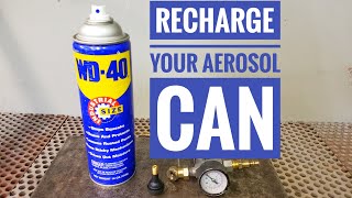 How to Put AIR Back in Your Aerosol Spray Can Fast and EASY [upl. by Natascha]