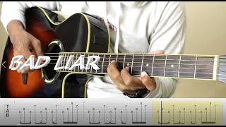 BAD LIAR  Imagine Dragons  Fingerstyle Guitar  Tutorial Tabs [upl. by Oiligriv]