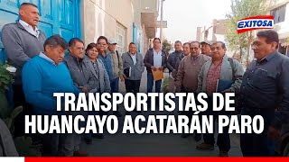 🔴🔵Junín Transportistas de Huancayo acatarán paro apoyando a conductores de Lima [upl. by Krishnah96]