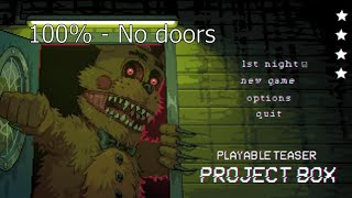 Project box 100 full game 4 stars  No doors [upl. by Annotahs313]