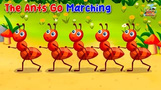 The Ants Go Marching  Nursery Rhymes amp Kids Song  Sing Along [upl. by Alrak]