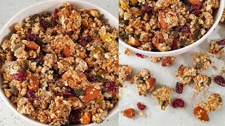 Healthy Homemade Granola Recipe Sugar Free [upl. by Bogie521]