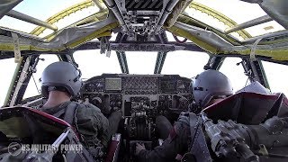 Inside The USAF B52 Bomber Cockpit and Aerial Footage [upl. by Jair]