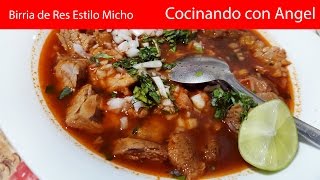 Birria de Res Estilo Michoacán  Recetas deliciosas [upl. by Akisej97]