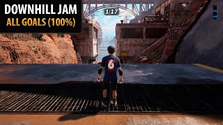 Downhill Jam All Goals amp Stat Points ► Tony Hawks Pro Skater 1  2 [upl. by Sabino]