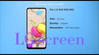 Original LG K42 K52 K62 LCD Display Touch Screen Digitizer Assembly Replacement LG K420 K525 K520 [upl. by Pallaten82]