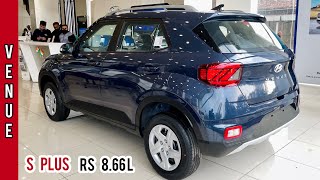 2022 Hyundai Venue  Venue S Plus Petrol 🔥 Rs 866L  Denim Blue  Most Detailed Walkaround Video [upl. by Enelehcim]