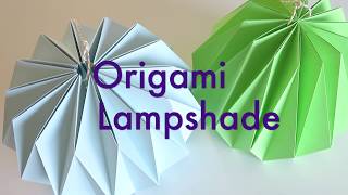 Origami Lampshade instruction [upl. by Shaum]