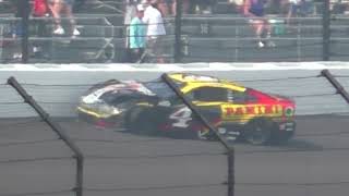 2024 NASCAR Cup Series Brickyard 400  Josh Berry crash [upl. by Bogie108]