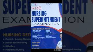 Book review for RRB nursing superintendent shorts [upl. by Nigle]