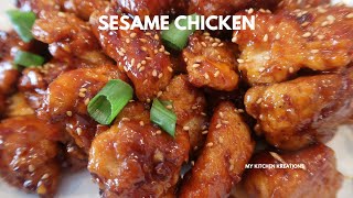 Sesame Chicken with The BEST Sticky Asian Sauce👌  Only 30 Minutes❗❗❗ [upl. by Dnomyar]