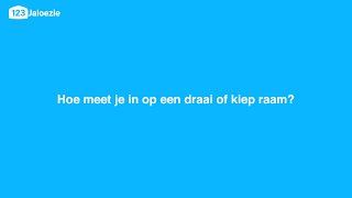 Hoe meet ik jaloezieen in op een draai of kiepraam [upl. by Anawak]