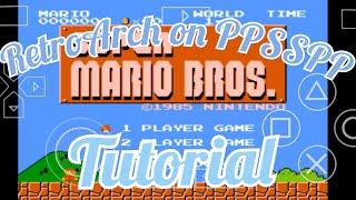 RetroArch on PPSSPP on Android  Tutorial [upl. by Rabi720]