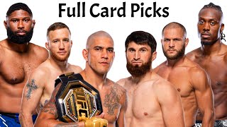 My Full Card Predictions amp Breakdown For UFC 313 [upl. by Healion177]