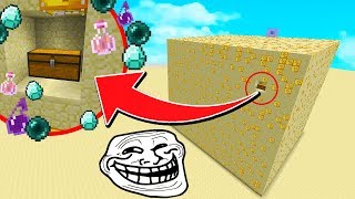 CUBÃO TROLL DE BAÚ SECRETO COM ITENS RAROS NO MINECRAFT [upl. by Medwin480]