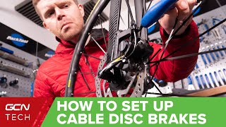 How To Set Up Cable Disc Brakes On A Bike Bicycle Maintenance Basics [upl. by Beard]