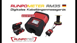 RUNPOMETER RM35  Digitales Kabellängenmessgerät [upl. by Hoseia]