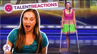 American Girl REACTS To Indian Viral Auditions and Indian Food  Talent Reactions [upl. by Ammamaria220]