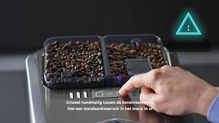 How to De maalgraad en het koffiebonenreservoir aanpassen van uw Siemens EQ9 plus koffiemachine [upl. by Mcintosh]