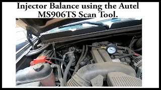 How to perform an Injector Balance Test using the Autel Maxisys Scan Tool [upl. by Corwun717]