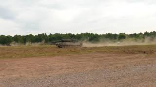 Leopard 2 Tank Drive By At Full Speed [upl. by Yrnehnhoj]