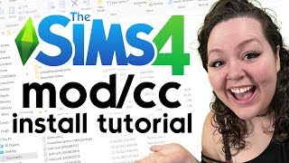 HOW TO INSTALL PACKAGE amp ZIPRAR FILES EASY  The Sims 4 CC [upl. by Rezeile]