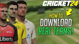 How to download real players and uniforms in Ashes Cricket 17  Community Usage [upl. by Nahtanaj]