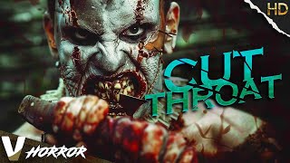 CUT THROAT  HD SLASHER HORROR MOVIE  FULL SCARY FILM IN ENGLISH  V HORROR [upl. by Dusty]