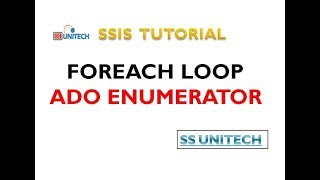 ForEach Loop ADO Enumerator  foreach ado enumerator in ssis  ssis tutorial part 45 [upl. by Menis]