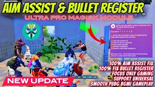 How To Get Fixed Aim Assist In PUBG  Best Magisk Modules For BGMI  120Fps  Lag Fix  Gyro Fix [upl. by Asir792]