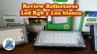 Review Reflectores Led rgb y Luz blanca [upl. by Fransen450]