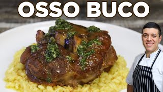 Veal Osso Buco with Risotto Alla Milanese Best Italian Dish [upl. by Etiam]