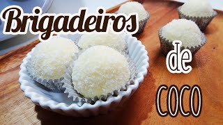 Brigadeiros de coco  Recetas Thermomix  Receta Brasileña [upl. by Hajidak]