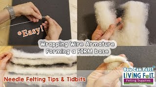 Needle Felting with Armature Tips for FIRM Sculptures [upl. by Amata]