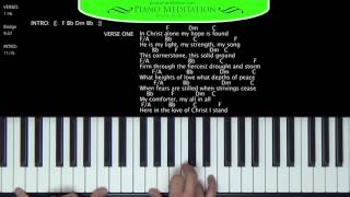 In Christ Alone Kristian Stanfill  How to Play on the Piano  F [upl. by Drawd364]